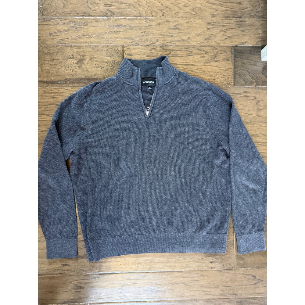 Bonobos Quarter-Zip Sweater Men's XL‎ Cashmere Luxury
